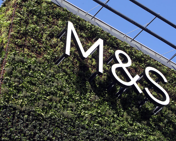 Green wall at M&S